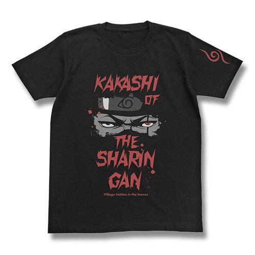 Naruto Shippuden: Kakashi Of The Sharingan T-shirt Black (M Size) image 1