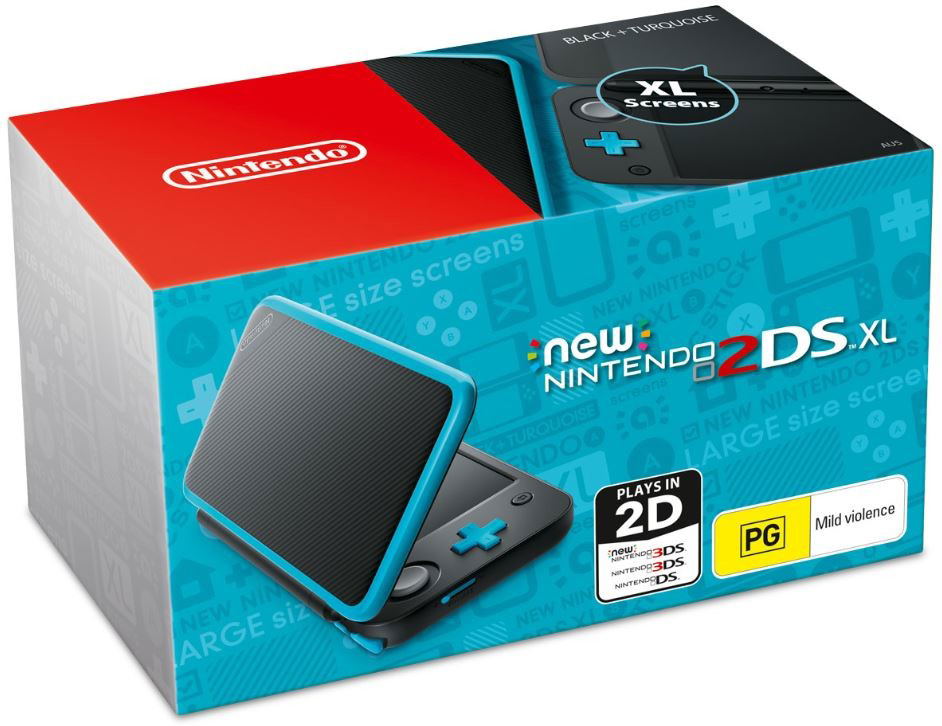 New Nintendo 2DS XL (Black x Turquoise) - Main Image