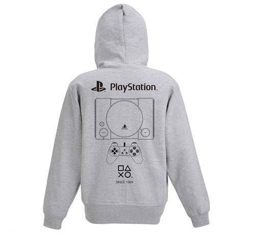 PlayStation Zip Up Hoodie 1st Gen. Mix Gray (XL Size) image 1