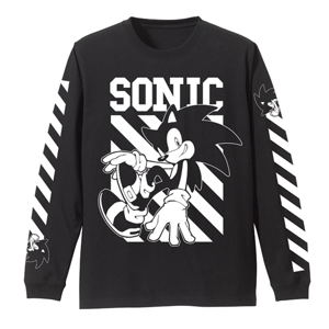 Sonic The Hedgehog - Sonic Long Sleeve T-shirt Black (L Size)_