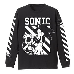 Sonic The Hedgehog - Sonic Long Sleeve T-shirt Black (XL Size)_