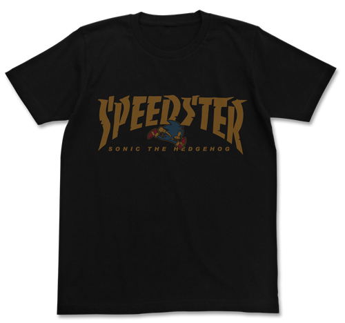 Sonic The Hedgehog - Speedster Sonic T-shirt Black (S Size) image 1