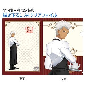 Fate/stay Night Unlimited Blade Works Original Illustration B2 Wall Scroll with Limited Clear File: Archer / Cafe