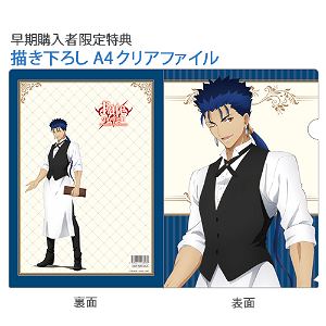Fate/stay Night Unlimited Blade Works Original Illustration B2 Wall Scroll with Limited Clear File: Lancer / Cafe