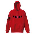 Mobile Suit Gundam - Char's Zaku Mono-Eye Luminous Hoodie Red (XL Size) thumbnail 1