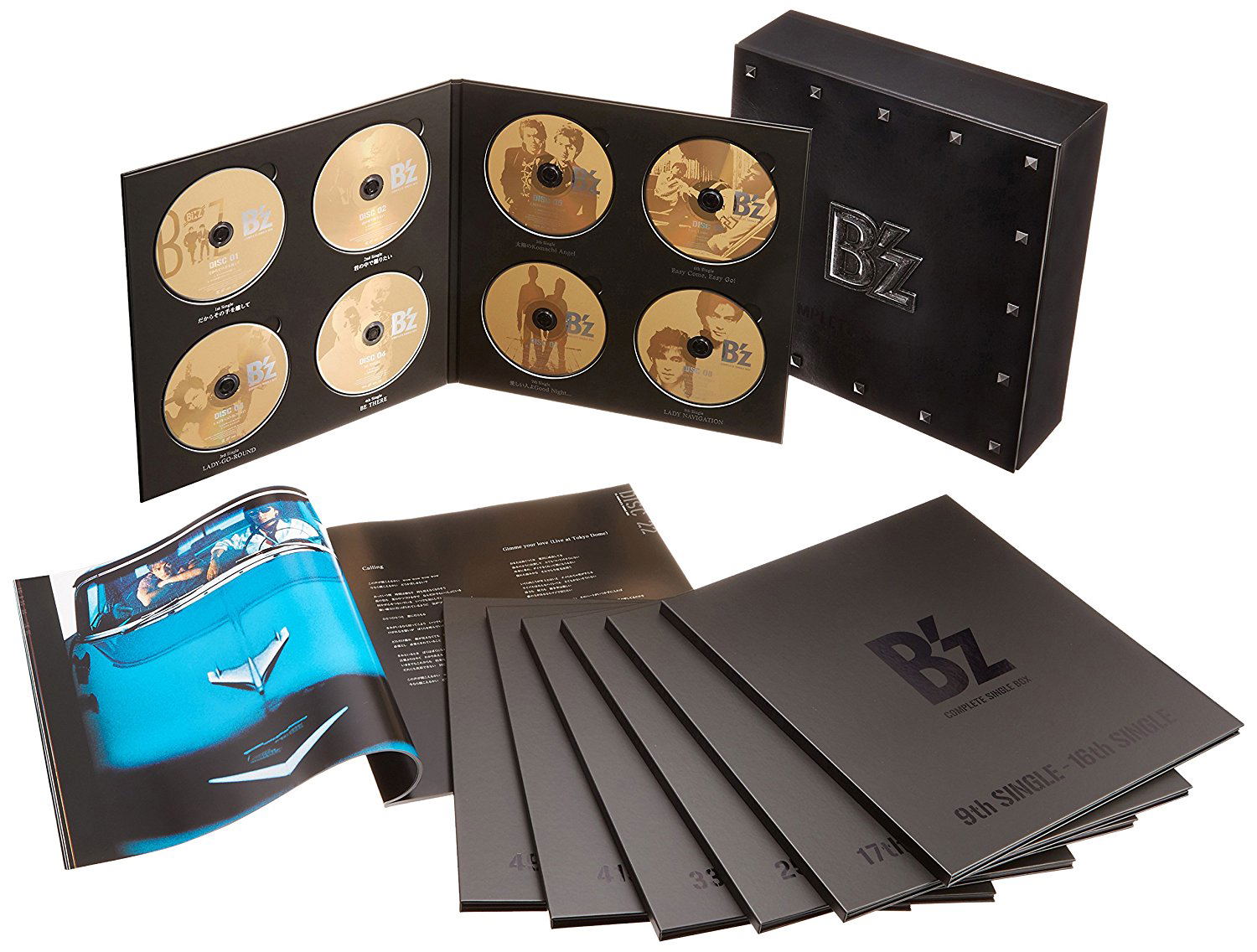 B'z Complete Single Box [53CD+2DVD Black Edition]