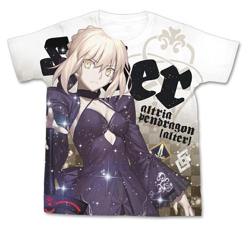 Fate/Grand Order - Altria Pendragon [Alter] Full Graphic T-shirt White (XL Size) image 1