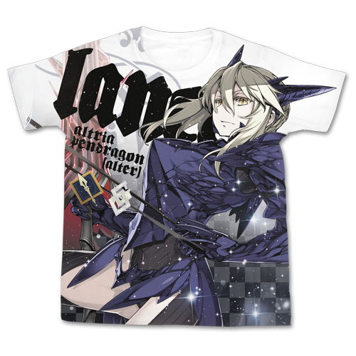 Fate/Grand Order - Lancer/Altria Pendragon [Alter] Full Graphic T-shirt White (XL Size) image 1