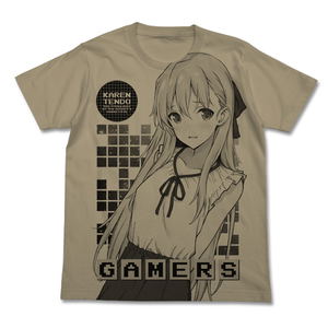 Gamers! - Karen Tendo All Print T-shirt Sand Khaki (XL Size)_