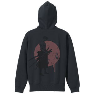 One Piece - Swordsman Zoro Zippered Hoodie Black (L Size)_