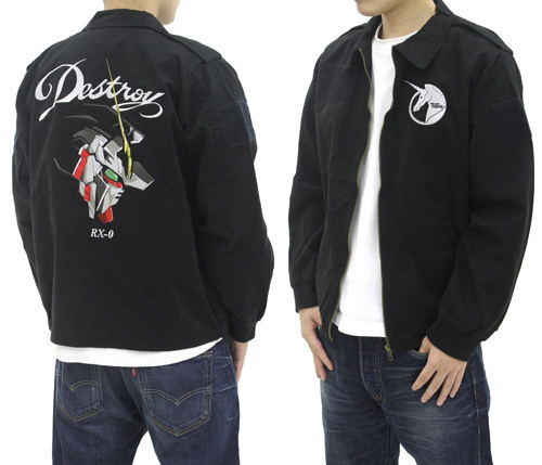 Mobile Suit Gundam Unicorn - Embroidery Tour Jacket Black (L Size)