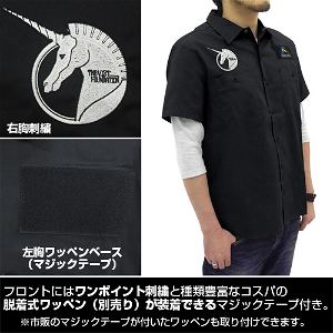 Mobile Suit Gundam Unicorn - Embroidery Work Shirt Black (L Size)