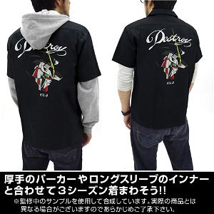 Mobile Suit Gundam Unicorn - Embroidery Work Shirt Black (L Size)