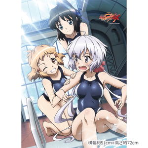 Senki Zesshou Symphogear GX B2 Wall Scroll: Hibiki & Chris & Miku Swimwear