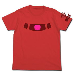 Mobile Suit Gundam - Char Zaku Mono Eye Phosphorescent T-shirt French Red (M Size)_