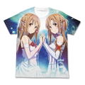 Sword Art Online - Asuna & Asuna Full Graphic T-shirt White (L Size) thumbnail 1