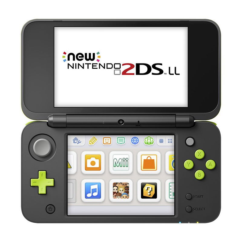 New Nintendo 2DS LL (Black x Lime) image 2