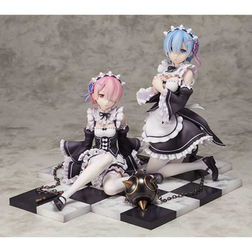 Re:Zero kara Hajimeru Isekai Seikatsu 1/8 Scale Pre-Painted Figure: Rem & Ram Special Set image 2