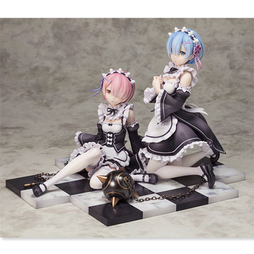 Re:Zero kara Hajimeru Isekai Seikatsu 1/8 Scale Pre-Painted Figure: Rem & Ram Special Set image 4