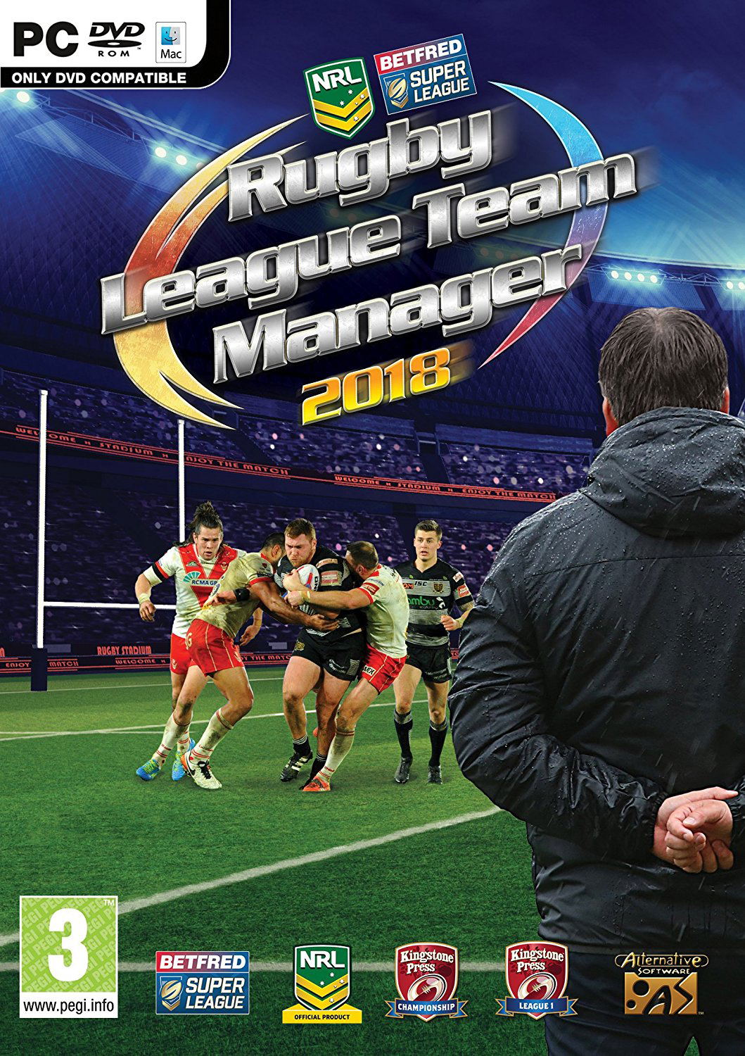 Rugby League Team Manager 2018 (DVD-ROM) — Import Game Deal