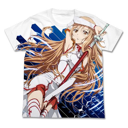 Sword Art Online - Asuna Full Graphic T-shirt White (S Size) image 1