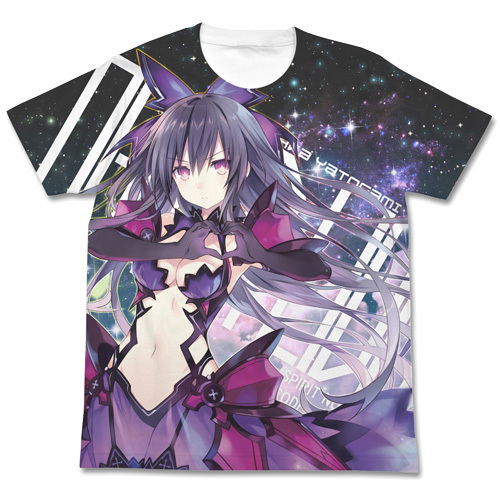 Date A Live - Original Ver. [Inverted] Tohka Yatogami Full Graphic T-shirt White (M Size) image 1