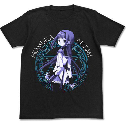 Puella Magi Madoka Magica - Homura Akemi T-shirt (Black | Size XL) image 1