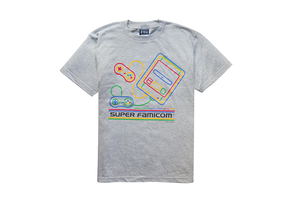 Super Famicom - SF-Box Design T-shirt Gray (XL Size)_