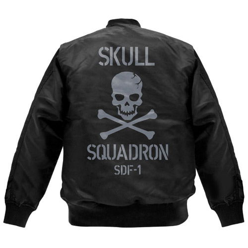 The Super Dimension Fortress Macross - Roy Focker MA-1 Jacket Black (L Size) image 2