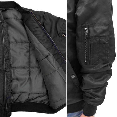 The Super Dimension Fortress Macross - Roy Focker MA-1 Jacket Black (L Size) image 6