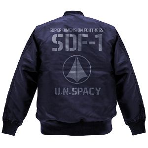 The Super Dimension Fortress Macross - SDF-1 MA-1 Jacket Navy (L Size)