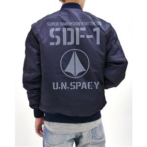 The Super Dimension Fortress Macross - SDF-1 MA-1 Jacket Navy (L Size)