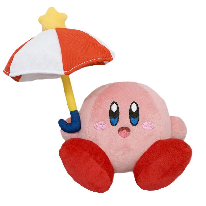 Kirby All Star Collection Plush: Parasol Kirby (Re-run) image 1