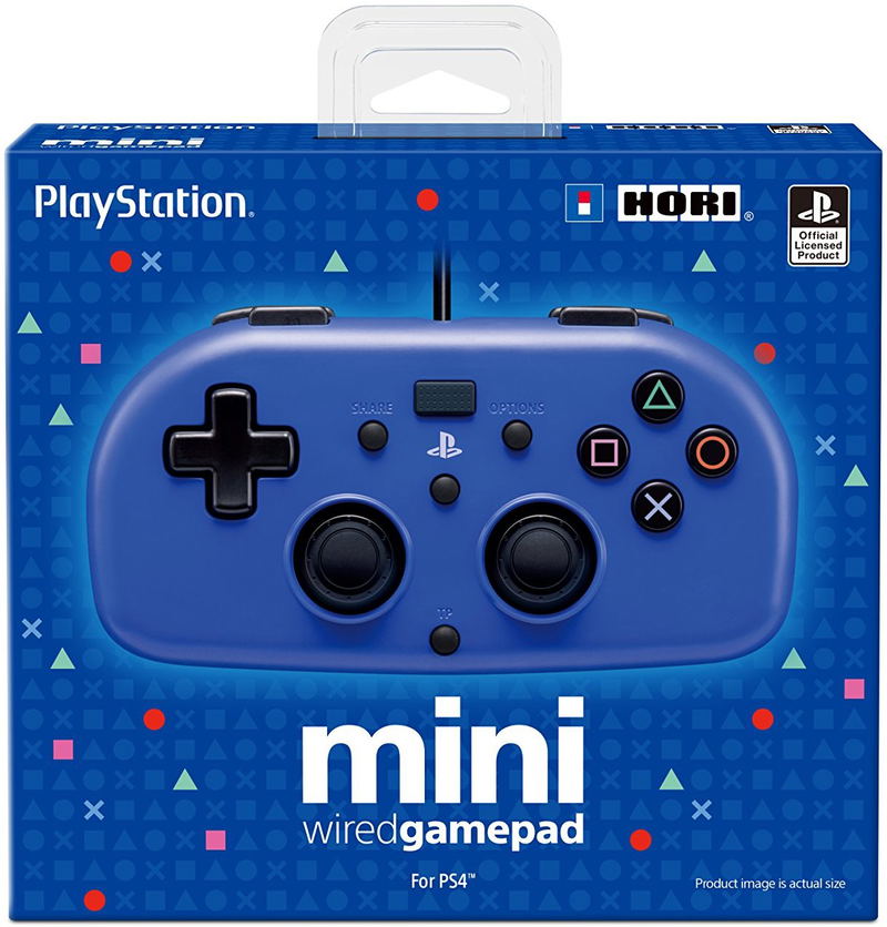 Hori Mini Wired Gamepad for PlayStation 4 (Blue) image 1