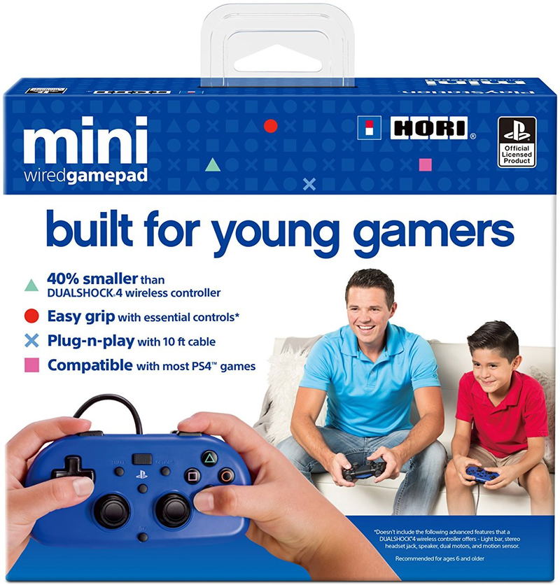 Hori Mini Wired Gamepad for PlayStation 4 (Blue) image 6