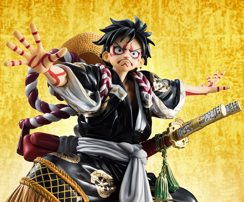 One Piece Excellent Model Portrait Of Pirates Kabuki Edition 1/8 Scale Pre-Painted Figure: Monkey D. Luffy (Re-run) image 3