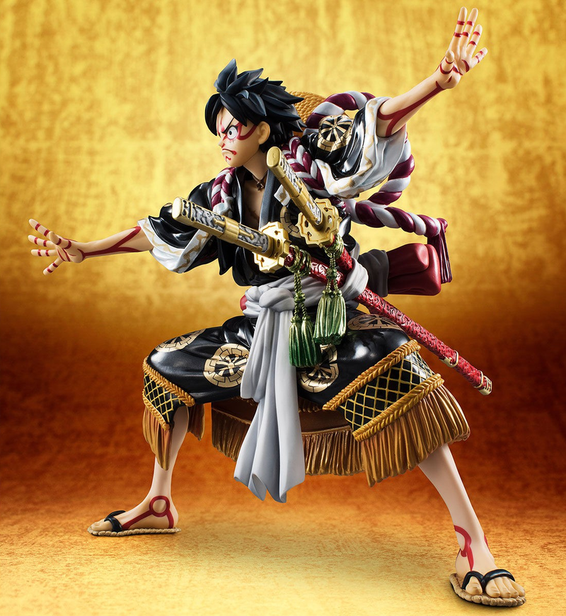 One Piece Excellent Model Portrait Of Pirates Kabuki Edition 1/8 Scale Pre-Painted Figure: Monkey D. Luffy (Re-run) image 9