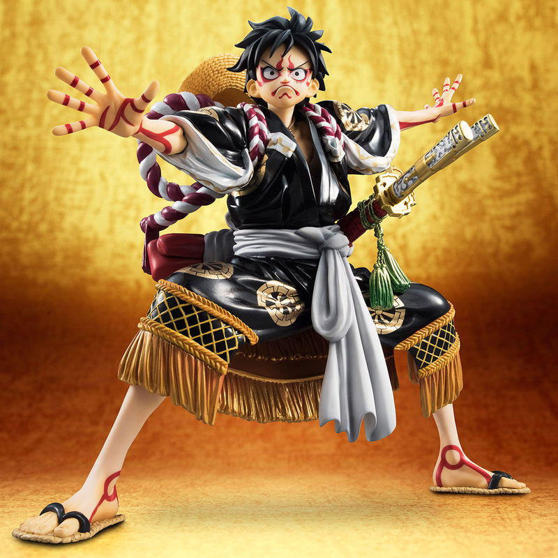 One Piece Excellent Model Portrait Of Pirates Kabuki Edition 1/8 Scale Pre-Painted Figure: Monkey D. Luffy (Re-run) image 8