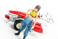 PLAMAX MF-21 1/20 Scale Model Kit: Minimum Factory Minori with Honda F90 Tiller (Re-run) thumbnail 14