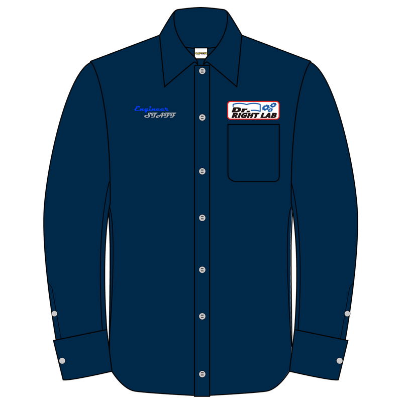 Rock Man Engineer Casual Long Sleeve Shirt (L Size) image 1