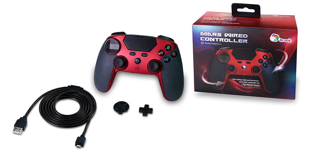 Brook Mars Wired Controller for PS3/PS4/Switch for PC, PS3, PS4, NSW