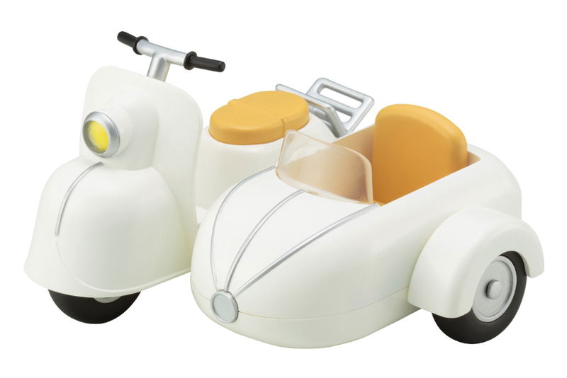 Cu-poche Extra Motorcycle & Sidecar (Milk White) image 1