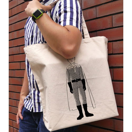 One-Punch Man Saitama Large Tote Bag image 2