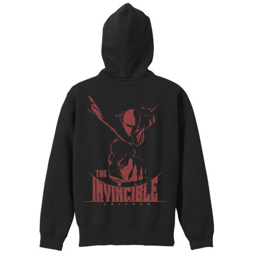 One-Punch Man - Saitama Zippered Hoodie Black (XL Size) image 1