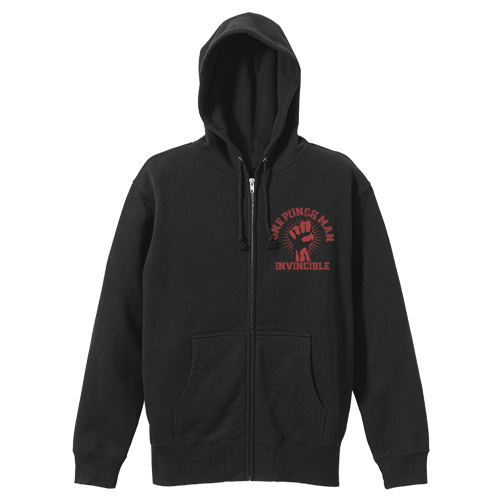 One-Punch Man - Saitama Zippered Hoodie Black (XL Size) image 2