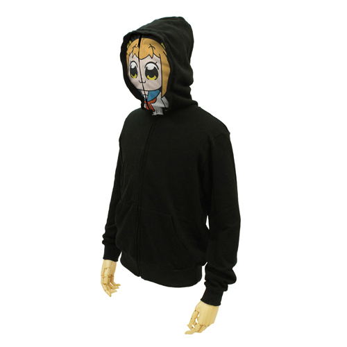 Pop Team Epic - Popuko Face Full Zippered Hoodie (S Size) image 1