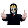 Pop Team Epic - Popuko Face Full Zippered Hoodie (S Size) thumbnail 4
