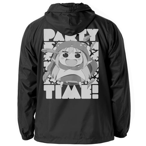 Himouto! Umaru-chan - Party Time Hooded Windbreaker Black x White (M Size) image 1