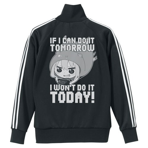 Himouto! Umaru-chan - I Won't Do It Today Jersey Black x White (M Size) image 1