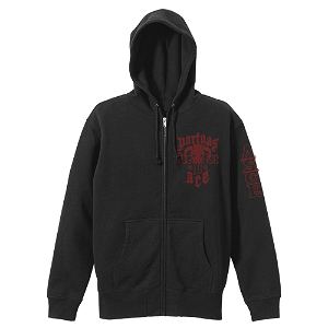 One Piece - Fire Fist Ace Zippered Hoodie Black (M Size)